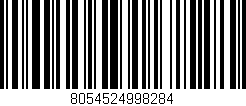 Código de barras (EAN, GTIN, SKU, ISBN): '8054524998284'