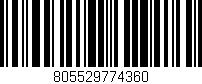 Código de barras (EAN, GTIN, SKU, ISBN): '805529774360'
