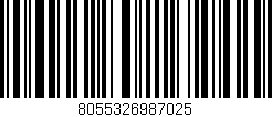 Código de barras (EAN, GTIN, SKU, ISBN): '8055326987025'