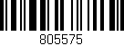 Código de barras (EAN, GTIN, SKU, ISBN): '805575'