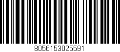 Código de barras (EAN, GTIN, SKU, ISBN): '8056153025591'