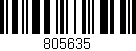 Código de barras (EAN, GTIN, SKU, ISBN): '805635'