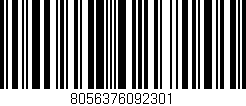 Código de barras (EAN, GTIN, SKU, ISBN): '8056376092301'