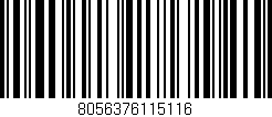 Código de barras (EAN, GTIN, SKU, ISBN): '8056376115116'