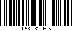 Código de barras (EAN, GTIN, SKU, ISBN): '8056376183535'