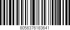 Código de barras (EAN, GTIN, SKU, ISBN): '8056376183641'