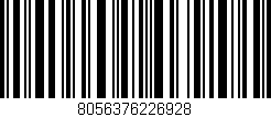 Código de barras (EAN, GTIN, SKU, ISBN): '8056376226928'
