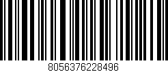 Código de barras (EAN, GTIN, SKU, ISBN): '8056376228496'