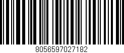 Código de barras (EAN, GTIN, SKU, ISBN): '8056597027182'