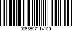 Código de barras (EAN, GTIN, SKU, ISBN): '8056597114103'