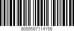 Código de barras (EAN, GTIN, SKU, ISBN): '8056597114158'