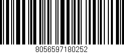 Código de barras (EAN, GTIN, SKU, ISBN): '8056597180252'