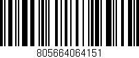 Código de barras (EAN, GTIN, SKU, ISBN): '805664064151'
