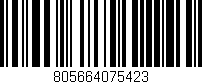 Código de barras (EAN, GTIN, SKU, ISBN): '805664075423'