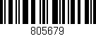 Código de barras (EAN, GTIN, SKU, ISBN): '805679'