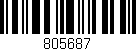 Código de barras (EAN, GTIN, SKU, ISBN): '805687'