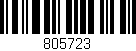 Código de barras (EAN, GTIN, SKU, ISBN): '805723'