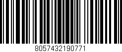 Código de barras (EAN, GTIN, SKU, ISBN): '8057432190771'
