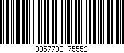 Código de barras (EAN, GTIN, SKU, ISBN): '8057733175552'