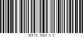 Código de barras (EAN, GTIN, SKU, ISBN): '80578_3584_0_3'