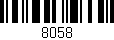 Código de barras (EAN, GTIN, SKU, ISBN): '8058'