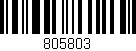 Código de barras (EAN, GTIN, SKU, ISBN): '805803'