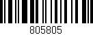 Código de barras (EAN, GTIN, SKU, ISBN): '805805'
