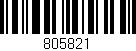 Código de barras (EAN, GTIN, SKU, ISBN): '805821'