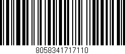 Código de barras (EAN, GTIN, SKU, ISBN): '8058341717110'
