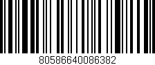 Código de barras (EAN, GTIN, SKU, ISBN): '80586640086382'