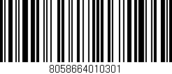 Código de barras (EAN, GTIN, SKU, ISBN): '8058664010301'