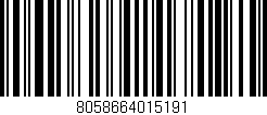 Código de barras (EAN, GTIN, SKU, ISBN): '8058664015191'
