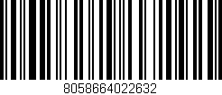 Código de barras (EAN, GTIN, SKU, ISBN): '8058664022632'