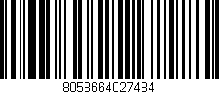 Código de barras (EAN, GTIN, SKU, ISBN): '8058664027484'
