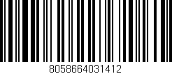 Código de barras (EAN, GTIN, SKU, ISBN): '8058664031412'