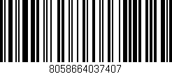Código de barras (EAN, GTIN, SKU, ISBN): '8058664037407'