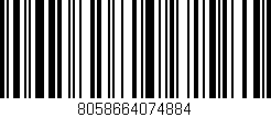 Código de barras (EAN, GTIN, SKU, ISBN): '8058664074884'
