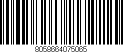 Código de barras (EAN, GTIN, SKU, ISBN): '8058664075065'