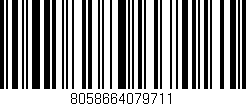 Código de barras (EAN, GTIN, SKU, ISBN): '8058664079711'
