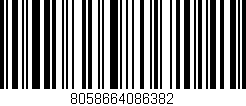 Código de barras (EAN, GTIN, SKU, ISBN): '8058664086382'