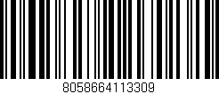 Código de barras (EAN, GTIN, SKU, ISBN): '8058664113309'