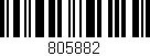 Código de barras (EAN, GTIN, SKU, ISBN): '805882'