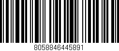 Código de barras (EAN, GTIN, SKU, ISBN): '8058846445891'