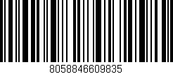 Código de barras (EAN, GTIN, SKU, ISBN): '8058846609835'