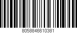Código de barras (EAN, GTIN, SKU, ISBN): '8058846610381'