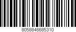 Código de barras (EAN, GTIN, SKU, ISBN): '8058846685310'