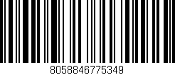 Código de barras (EAN, GTIN, SKU, ISBN): '8058846775349'