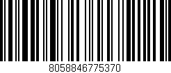 Código de barras (EAN, GTIN, SKU, ISBN): '8058846775370'
