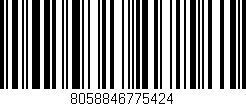 Código de barras (EAN, GTIN, SKU, ISBN): '8058846775424'
