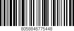 Código de barras (EAN, GTIN, SKU, ISBN): '8058846775448'